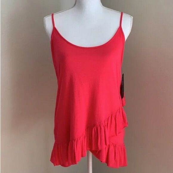 Pink Rachel Zoe Ruffle Tank Top (NWT) - Picture 6 of 6
